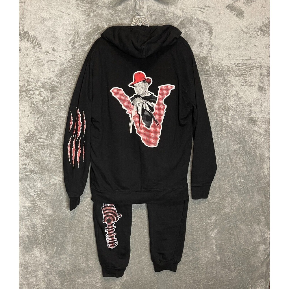 Unisex 2 Piece Sweatshirt Jogger Set Freddy Krueger vs Jason Halloween Large